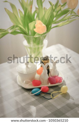 Easter yellow tulip