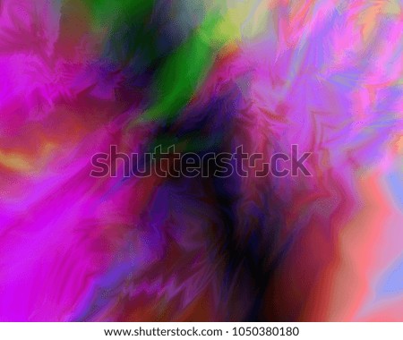 Colorful abstract background, pink, green, yellow, black, red, orange
