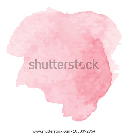 beautiful abstract pink watercolor art hand paint on white background,brush textures for logo.There is a place for text.Perfect stroke design for headline.luxury boutique Illustrations.