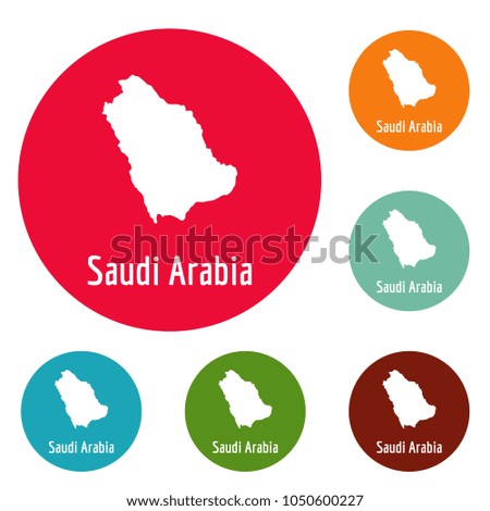 Saudi Arabia map in black. Simple illustration of Saudi Arabia map isolated on white background