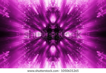 kaleidoscope, ultraviolet color style