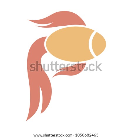 Fish logo template. Creative vector symbol of fishing club or online shop.