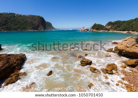 Featherbed lagoon, Knysna, South Africa, Featherbed Nature Reserve Royalty-Free Stock Photo #1050701450
