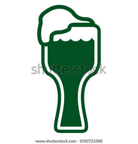 Isolated beer icon. Patrick day