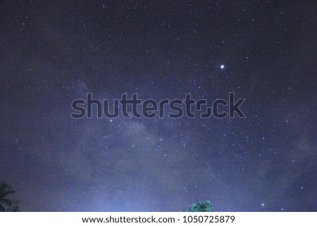 Milky way Galaxy in this night