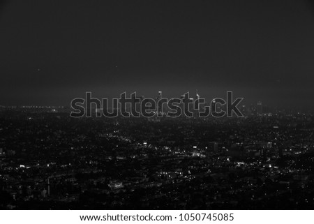 View of Downtown from the Hollywood Hills.