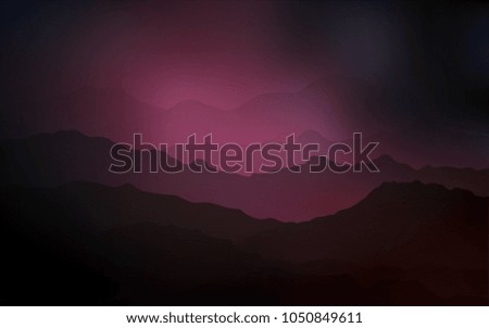Dark Pink vector template with bubble shapes. Colorful illustration in abstract mountain style with gradient. The template for cell phone backgrounds.