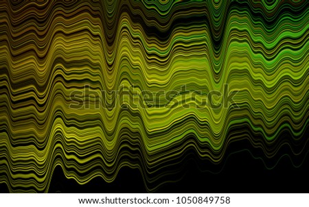 Dark Blue, Yellow vector background with liquid shapes. Shining illustration, which consist of blurred lines, circles. Pattern for your business design.