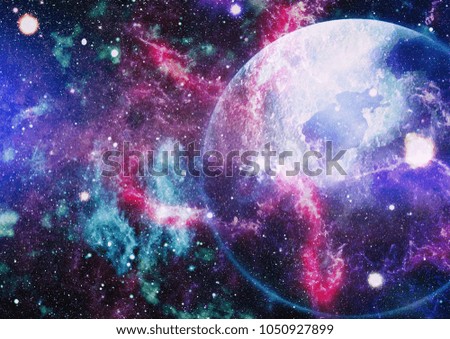 Distant galaxy. Abstract image. Elements of this image furnished by NASA.