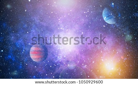 Colorful deep space. Universe concept background.Planet - Elements of this Image Furnished by NASA