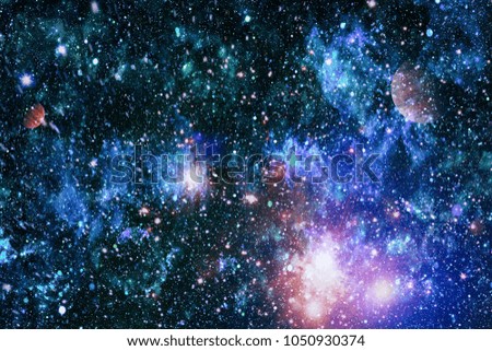 Fiery explosion in space. Abstract illustration of universe.planets, stars and galaxies in outer space showing the beauty of space exploration. Elements furnished by NASA