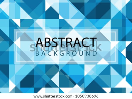abstract background blue color polygon mosaic illustration design