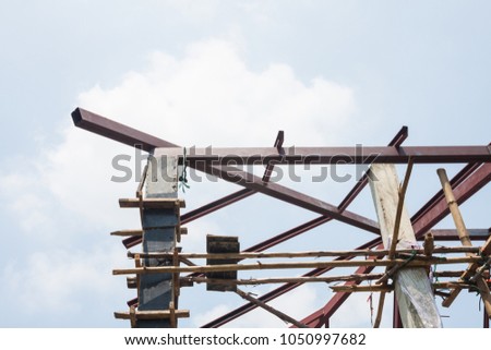 steel for metal roofing : structure work.