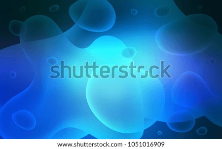 Light BLUE vector background with bent ribbons. Shining illustration, which consist of blurred lines, circles. A completely new template for your business design.