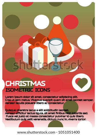 Christmas isometric poster
