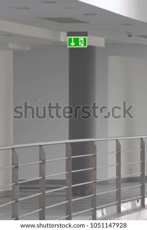 emergency light in modern office interior