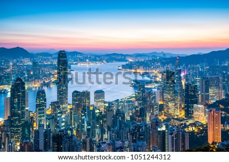 Cityscape in HongKong,China