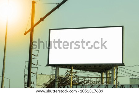 Billboards for outdoor advertising posters
