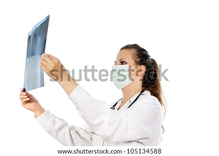 Doctor sees an x-ray image