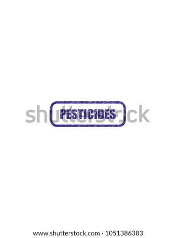 Pesticides rectangular stamp