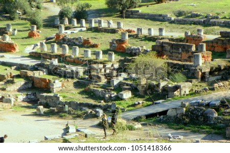 Greece, Athens, Ancient Agora, the territory of an ancient cemetery