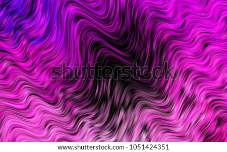 Dark Pink vector template with bent lines. A vague circumflex abstract illustration with gradient. Textured wave pattern for backgrounds.