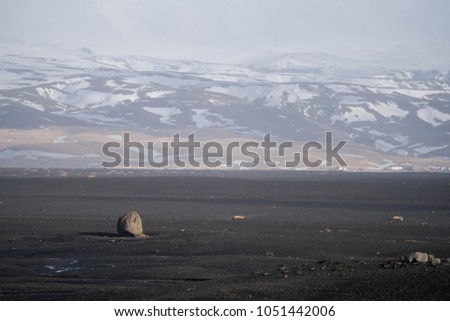 celandic winter landscape, Iceland.
