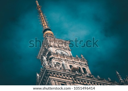 Palace of Culture and Science Warsaw Royalty-Free Stock Photo #1051496414