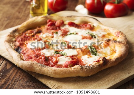 Fresh Homemade Italian Pizza Naples Royalty-Free Stock Photo #1051498601