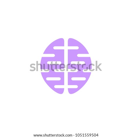 Brain Idea Logo Icon Template Design. Vector Illustration