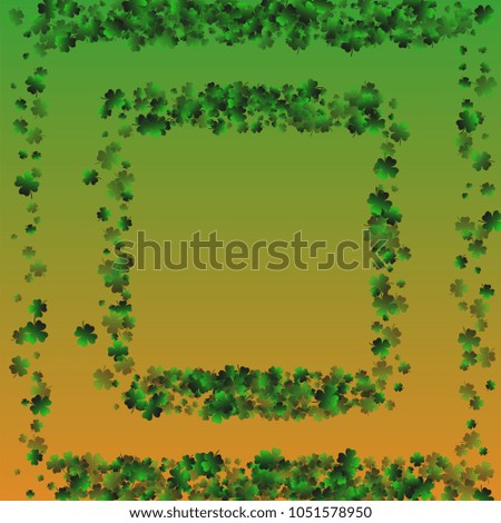 Clover isolated green is a confetti which consist of many isolated elements. Stylish and beautiful clover isolated green. Can be used as poster, border, background, wallpaper, card and etc