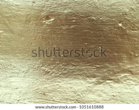 Golden wall background and texture abstract