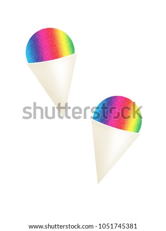 Rainbow Snow Cones