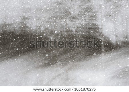 winter abstract with snow