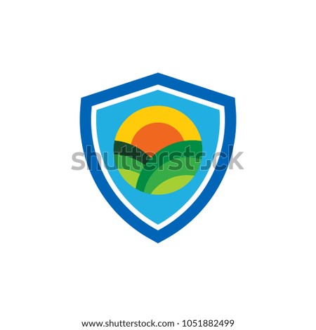 Farm Shield Logo Icon Design
