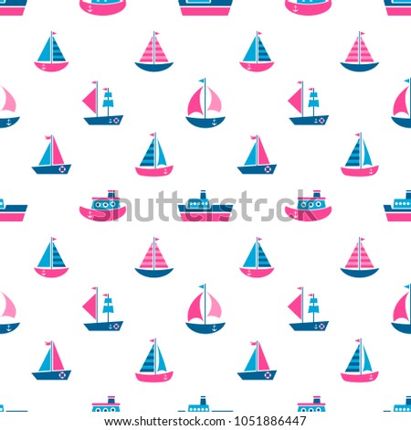 background with boat icons