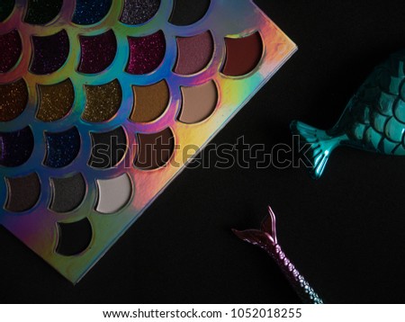 set of mermaid make up palette collection