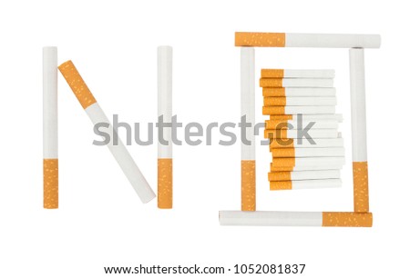 no word for quit or no smoking concept