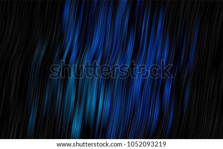 Dark BLUE vector background with liquid shapes. A vague circumflex abstract illustration with gradient. Textured wave pattern for backgrounds.