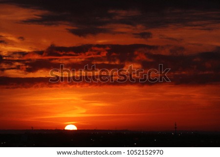 Fiery Morning Sunrise over Texas