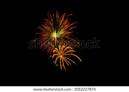 4th of July holiday fireworks celebration
