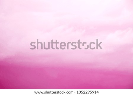 Clouds sky in pink color for background