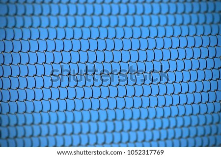 Stylish metallic protection grill isolated security wall unique background photo