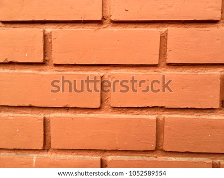 Orange brick wall texture pattern background