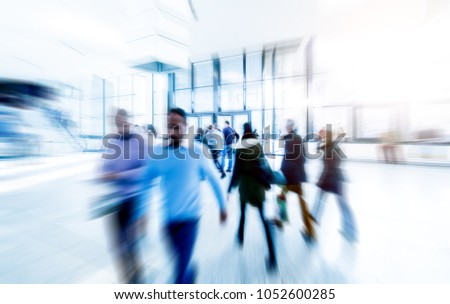 blurred crowd of people