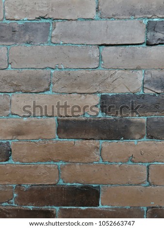 Brown color brick wall texture background, brick wall for interior and exterior decoration