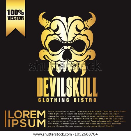 Devil Skull Logo