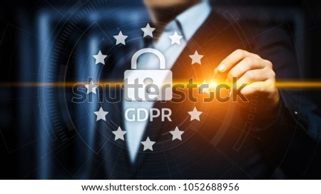 GDPR General Data Protection Regulation Business Internet Technology Concept.