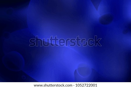 Dark BLUE vector template with abstract circles. An elegant bright illustration with gradient. The elegant pattern for brand book.