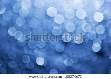 Natural blue blur abstract background with selective focus